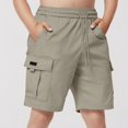 thumbnail image 1 of ATOGUTA Athletic Works Shorts Boy Size 5T-15 Kids Athletic Basketball Shorts Casual Elastic Waist Summer Clothes with Pockets Gray, 1 of 7