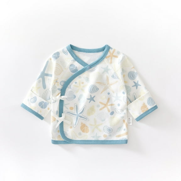 ATOGUTA Baby Cotton Side Snap Shirts Tee T Shirt for Newborns and Infants Size 0-6M