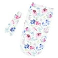 thumbnail image 1 of ATOGUTA Baby Girl Swaddle Wrap Cocoons Sleeping Bag with Matching Knotted Bow Headband Swaddle 0-3 Months, 1 of 5