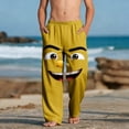 thumbnail image 1 of ATOGUTA Boy Lounge Pants Funny Graphic Sweatpants Athletic Sports Pants for Kids Size 4T-14, Yellow, 1 of 5