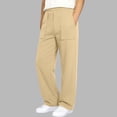 thumbnail image 1 of ATOGUTA Boy Pants Elastic Waist Jogger Sweatpants Kids Teens Running Athletic Pants with Pockets Size 5T-15, Khaki, 1 of 5
