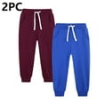 thumbnail image 1 of ATOGUTA Boy School Pant Size 5T-14 Elastic Waist Athletic Joggers for Running Sports Outdoor School Uniform 2 Pack Sky Blue, 1 of 3