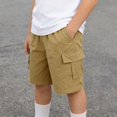 thumbnail image 1 of ATOGUTA Boy Workout Shorts Size 4T-15 Kids Athletic Basketball Shorts Casual Elastic Waist Summer Clothes with Pockets Khaki, 1 of 7
