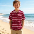 thumbnail image 1 of ATOGUTA Boy's Dress Shirts Kids Summer School Uniform Button Down Shirt Wine, Size 3T-15, 1 of 7