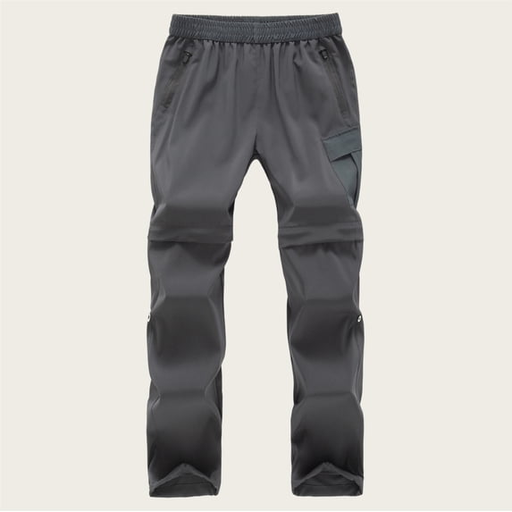 ATOGUTA Boy's Hiking Pants Detachable Windproof Water Proof Outdoor Hiking Pants Size 3T-15, Gray
