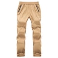 thumbnail image 1 of ATOGUTA Boy's Hiking Pants Detachable Windproof Water Proof Outdoor Hiking Pants Size 3T-15, Khaki, 1 of 5