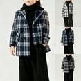 thumbnail image 1 of ATOGUTA Boy's Plaid Dress Coats Kids Trench Coat Winter Pea Coat with Pockets Size 2T-15 Blue, 1 of 6