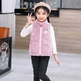 thumbnail image 1 of ATOGUTA Boy's Warm Winter Coat Fleece Vest Jacket Full-Zip Warm Sleeveless Outwear Purple, Size 2T-13, 1 of 6