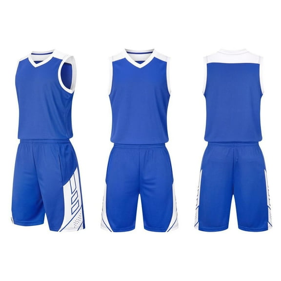 ATOGUTA Boys' Active Shorts Set Size 4-14 Years Basketball Performance Set Youth Lightweight Basketball Tank Top and Track Shorts Blue