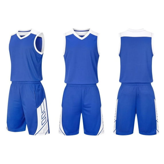 ATOGUTA Boys' Active Shorts Set Size 4-14 Years Basketball Performance Set Youth Lightweight Basketball Tank Top and Track Shorts Blue
