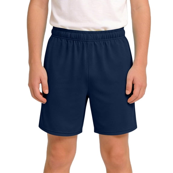 ATOGUTA Boys Board Shorts Size 3T-14 Kids Athletic Basketball Shorts Casual Elastic Waist Summer Clothes with Pockets Navy