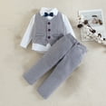thumbnail image 1 of ATOGUTA Boys' Formal Suit Set Dress Shirt Vest Pants and Tie Wedding Birthday Party Suit , Sizes 2T-6, 1 of 6