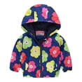 thumbnail image 1 of ATOGUTA Boys Girls Jackets Zip Hooded Windbreaker Coats Hooded Casual Outerwear Hot Pink, Size 1T-5T, 1 of 3