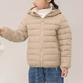thumbnail image 1 of ATOGUTA Boys Girls Ski Jacket Lightweight Hooded Puffer Jacket Kids Winter Coat Warm Comfy Outerwear Khaki, Size 3T-16, 1 of 5