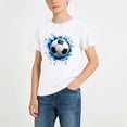 thumbnail image 1 of ATOGUTA Boys Hawaiian Shirt Short Sleeve Crew Neck Summer Trendy T-Shirts Clothes for Teen Boys White, Size 2T-13, 1 of 7