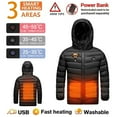 thumbnail image 1 of ATOGUTA Boys Heated Coat Outwear USB Heated Rechargeable Heating Down Hooded Coat Size 4T-15, Black, 1 of 6