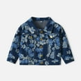thumbnail image 1 of ATOGUTA Boys Jacket Denim Jackets Classic Basic Button Down Coat Kids' Outwear Blue, Size 3M-6, 1 of 6