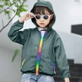 thumbnail image 1 of ATOGUTA Boys Jackets Kids Lightweight Hooded Windbreakers,Outdoor Hiking Coat, 6-13 Years, 1 of 5
