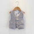 thumbnail image 1 of ATOGUTA Boys Lightweight Jackets Kids Waistcoat Boys Vest Sleeveless Casual Vest Outfit Gray, 1-14 Years, 1 of 3