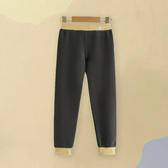 ATOGUTA Boys Pajama Pants Leggings Athletic Base Layer Under Pants Size 2T-15, Black