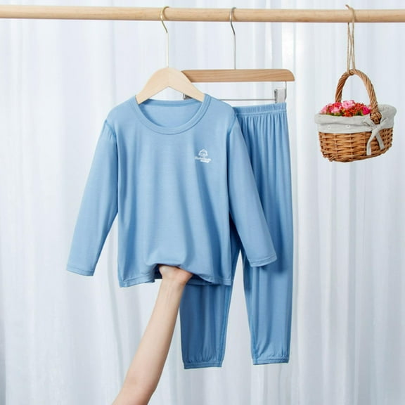 ATOGUTA Boys Pajamas for Kids Clothes Set Soft Sleepwear Long Sleeve 2 Piece Kids Pjs, 4T-15