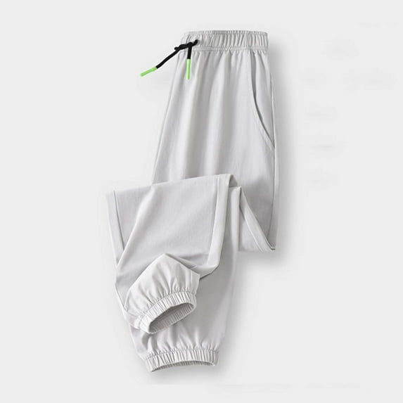 ATOGUTA Boys Pants Quick Dry Athletic Pants Lightweight Hiking Jogger Pants Size 4T-15, White