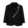 ATOGUTA Boys Party Blazer Casual Button Suit Jackets Dress School Sport Coats for Wedding Party Prom Homecoming Black, Size 2T-15