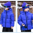 thumbnail image 1 of ATOGUTA Boys Puffer Coat Winter Fleece Jacket Zip Up Hooded Puffer Quilted Kids Outerwear Jacket for Boys Size 1T-14 Blue, 1 of 6