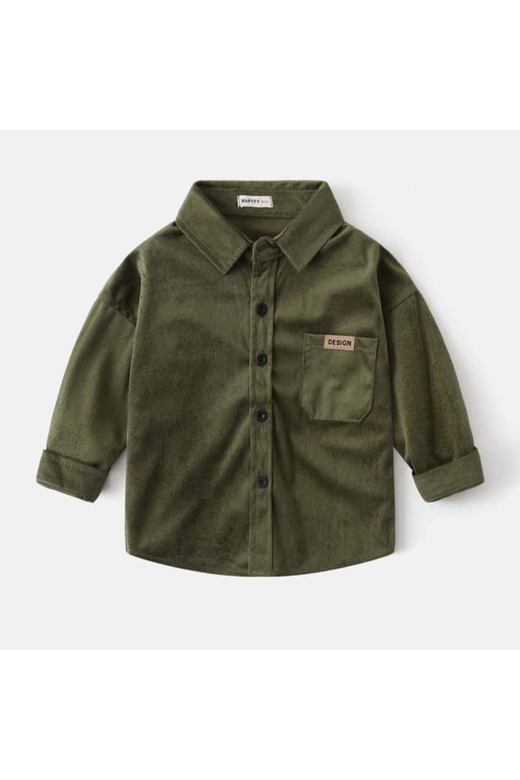 Boys Shirts Kids Casual Dress Western Long Sleeve Snap Button Down Shirts 3T-9