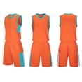 thumbnail image 1 of ATOGUTA Boys Summer Activewear Set Size 4-14 Years Basketball Performance Set Youth Lightweight Basketball Tank Top and Track Shorts Orange, 1 of 5