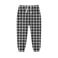 thumbnail image 1 of ATOGUTA Boys Sweatpants Athletic Christmas Plaid Fleece Jogger Track Pants for Girls Size 2T-13, Gray, 1 of 3