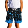 thumbnail image 1 of ATOGUTA Boys Swim Shorts Casual Printed Summer Beach Shorts Swimsuit Kids Quick Dry Swimwear Blue, Size 7-14, 1 of 6