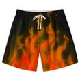 thumbnail image 1 of ATOGUTA Boys Swim Shorts Casual Printed Summer Beach Shorts Swimsuit Kids Quick Dry Swimwear Orange, Size 7-14, 1 of 6