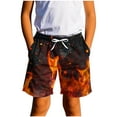 thumbnail image 1 of ATOGUTA Boys Swim Shorts Casual Printed Summer Beach Shorts Swimsuit Kids Quick Dry Swimwear Orange, Size 7-14, 1 of 6