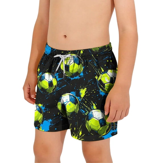 ATOGUTA Boys Swim Shorts Quick Dry Boys Swim Trunks Bathing Suit Kids Swimwear with Pockets Size 6-15, Multicolor