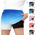 thumbnail image 1 of ATOGUTA Boys Swim Shorts with Boxer Brief Liner Boy Bathing Suit Quick Dry Beach Swimsuit Kids Swim Trunks Size 5T-15, Sky Blue, 1 of 6