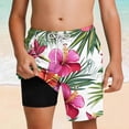 thumbnail image 1 of ATOGUTA Boys Swim Shorts with Liner Bathing Suits Summer Quick Dry Swimwear Swim Trunks Size 5T-14, Pink, 1 of 6