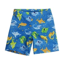 ATOGUTA Boys Swim Trunks Summer Toddler Swim Shorts Quick Dry Little Boys Bathing Suit Beach Hawaii Vacation Sky Blue, Size 2T-13