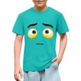 thumbnail image 1 of ATOGUTA Boys T Shirt Kids Casual Crewneck Short Sleeve Loose Basic Tee Tops Mint Green, Size 3T-10, 1 of 6