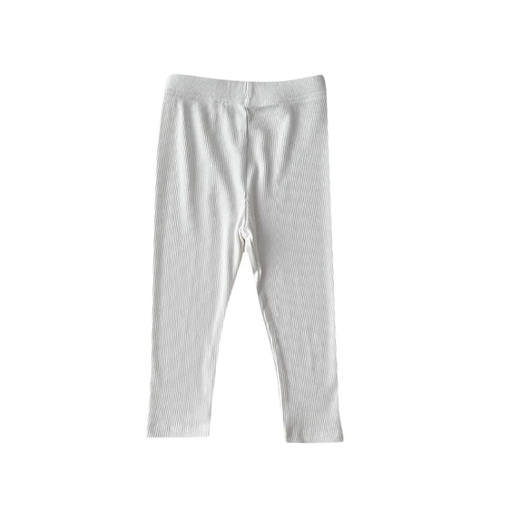 ATOGUTA Boys Thermal Underwear Bottom Leggings Pants Warm Base Layer Long Johns White, Size 3M-5T