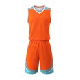 thumbnail image 1 of ATOGUTA Boys Tracksuit Size 4-14 Years Basketball Performance Set Youth Lightweight Basketball Tank Top and Track Shorts Orange, 1 of 5