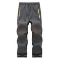 thumbnail image 1 of ATOGUTA Boys Uniform Pants Size 5T-15 Waterproof Lightweight Pants Elastic Waist Outdoors Trousers for Boys Girls Gray, 1 of 5