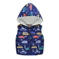 thumbnail image 1 of ATOGUTA Boys Warm Winter Coat With Hood Hooded Warm Puffer Vest Outerwear Soft Flannel Lined Insulation Waistcoat Dark Blue, Size 1T-5T, 1 of 5