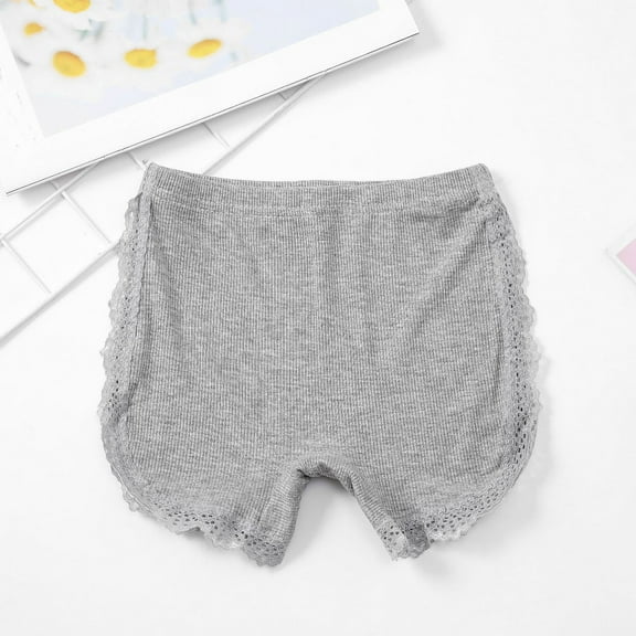 ATOGUTA Childrens Underwear Girls Size 3T-8 Cartwheel Shorts for Toddler Girls Safety Dance Short Kids Biker Short, Gray
