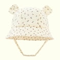 thumbnail image 1 of ATOGUTA Cotton Baby Sun Hat Infant Toddler Boys Girls Bucket Hats Summer Sun Protection Kids Beach Caps, 1 of 4