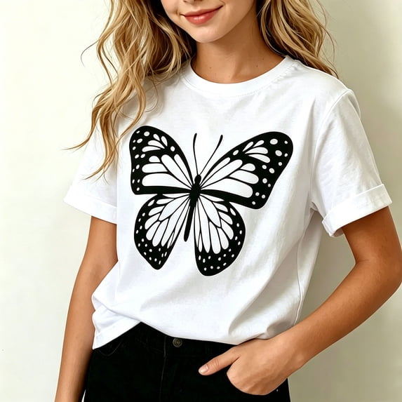 ATOGUTA Cute Shirts For Girls Graphic Tees Short Sleeve Tshirts Crewneck Cute Summer Casual Basic Tops for Kids Teen Size 2T-12, White
