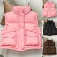 thumbnail image 1 of ATOGUTA Cute Vest for Girls Sleeveless Puffer Coat Warm Quilted Winter Snow Waistcoat Outerwear Size 3T-13, Pink, 1 of 6