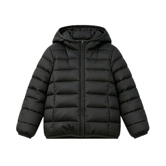 ATOGUTA Down Winter Jacket Girls Kids Lightweight Warm Hooded Puffer Quilted Jacket Size 0-15