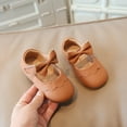 thumbnail image 1 of ATOGUTA Dress Shoes for Baby Girls Brown Ballet Shoes Flower Girls Mary Jane Flats Dress Shoes Party Wedding, 1 of 5