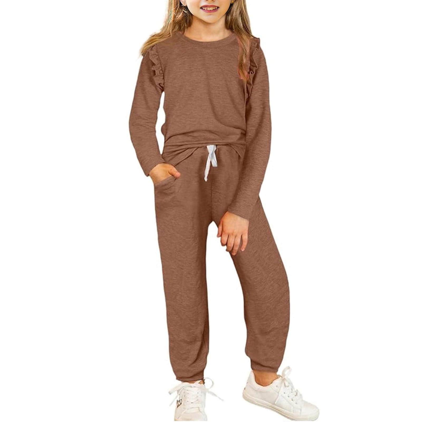 Girls Vintage Autumn Outfit Girls School Daily Outfit Three-piece Set